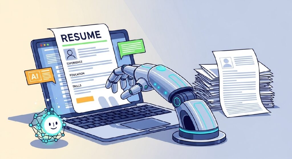 إنشاء سيرة ذاتية باستخدام الذكاء الاصطناعي